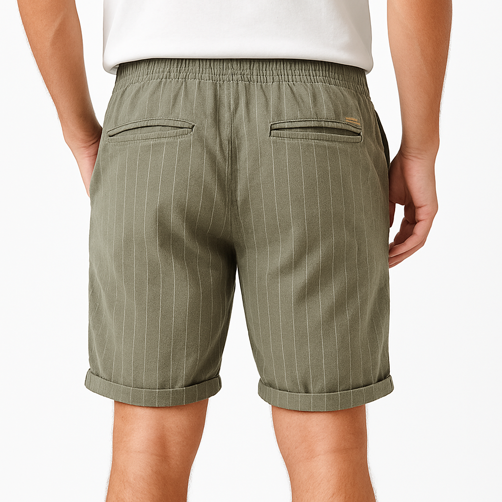 Shorts en lin Firenze – Élégance rayée