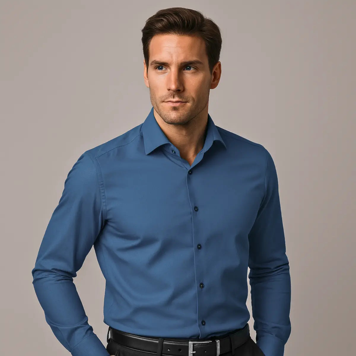 Chemise Infroissable à Coupe Ajustée (Cópia)
