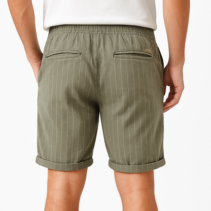 Shorts en lin Firenze – Élégance rayée