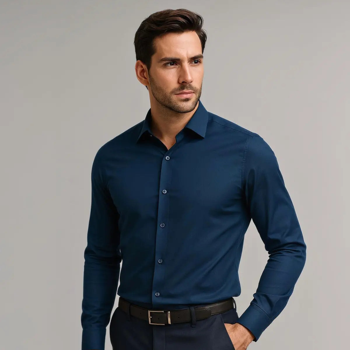 Chemise Infroissable à Coupe Ajustée (Cópia)