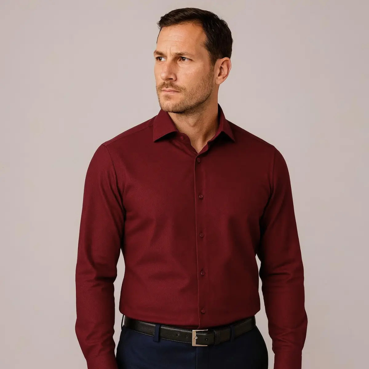 Chemise Infroissable à Coupe Ajustée (Cópia)