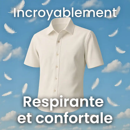 Chemise Ajustée à Manches Courtes