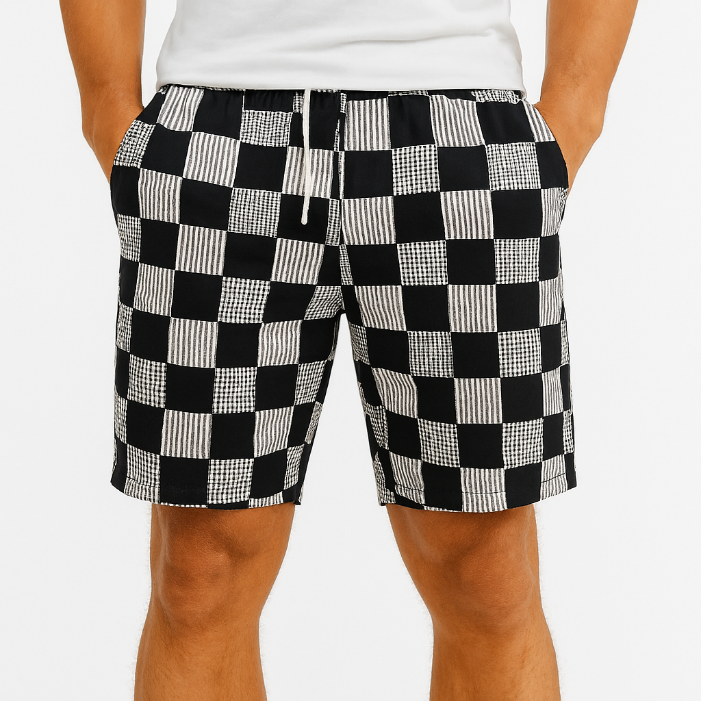 Shorts à carreaux Ibiza – L’élégance de l’été